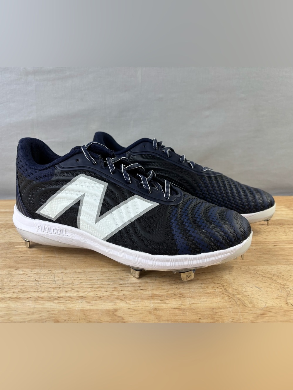 New Balance FuelCell 4040v7 Baseball Cleats, Mens 10.5 Navy & White - Brand New